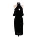 Black Halo Eve Cocktail Dress - Sheath High Neck Sleeveless: Black Solid Dresses - Women's Size 2