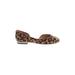 Jessica Simpson Flats: Slip On Chunky Heel Casual Brown Leopard Print Shoes - Women's Size 7 - Round Toe