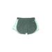 Skechers Athletic Shorts: Green Solid Activewear - Women's Size Small