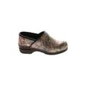 Dansko Mule/Clog: Brown Print Shoes - Women's Size 36 - Round Toe