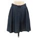LC Lauren Conrad Casual A-Line Skirt Knee Length: Gray Bottoms - Women's Size X-Small