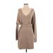 ASOS Casual Dress - Sweater Dress: Tan Dresses - Women's Size 10