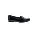 Etienne Aigner Flats: Slip-on Chunky Heel Work Black Solid Shoes - Women's Size 10 - Almond Toe