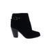 Jessica Simpson Ankle Boots: Black Solid Shoes - Women's Size 6 - Almond Toe