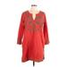 Gretchen Scott Designs Casual Dress: Red Dresses - Women's Size Large