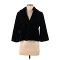 Kate Hill Jacket: Short Black Print Jackets & Outerwear - Women's Size 6