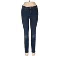 LC Lauren Conrad Jeans - Mid/Reg Rise Skinny Leg Boyfriend: Blue Bottoms - Women's Size 8 - Indigo Wash