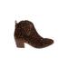 Ugg Ankle Boots: Brown Leopard Print Shoes - Women's Size 9