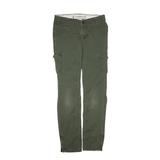 Lands' End Khaki Pant: Green Bottoms - Kids Girl's Size 12