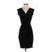 BCBGeneration Casual Dress - Bodycon: Black Solid Dresses - Women's Size 2X-Small