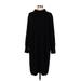 Neiman Marcus Casual Dress - Sweater Dress: Black Dresses - Women's Size X-Large