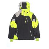 Spyder Snow Jacket: Green Color Block Sporting & Activewear - Kids Boy's Size 16