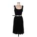 Lauren by Ralph Lauren Casual Dress - Midi: Black Dresses - Women's Size 12 Petite