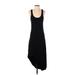 MICHAEL Michael Kors Casual Dress - Midi Scoop Neck Sleeveless: Black Solid Dresses - Women's Size Small