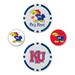 WinCraft Kansas Jayhawks 4-Pack Ball Markers Set