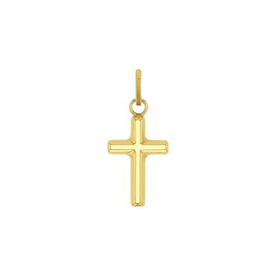 amor - Motivanhänger für Damen und Herren, Unisex, Gold 585 | Kreuz Charms & Kettenanhänger 1 ct