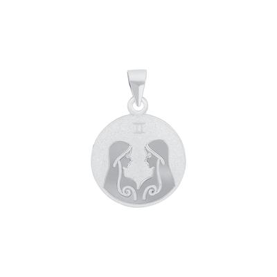 amor - Motivanhänger für Damen und Herren, Unisex, 925 Sterling Silber | Zwillinge Charms & Kettenanhänger 1 ct