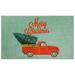 Merry Christmas Truck Kitchen Rug by Mohawk Home in Multi (Size 18 X 30)