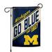 WinCraft Michigan Wolverines 12" x 18" Throwback Logo Double-Sided Garden Flag