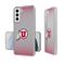 Utah Utes Linen Logo Galaxy Clear Case