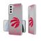 Toronto Raptors Linen Logo Galaxy Clear Case