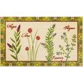 Herb Garden Kitchen Rug by Mohawk Home in Beige (Size 18 X 30)