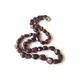 Garnet Stone Bead Necklace, Genuine Wine Red Necklace For Women, Vintage Beads, Natural Short Women