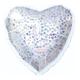 Heart Balloon, Galentine's Balloons, Decor, Silver Heart Cute Pattern Valentine's Day Balloon