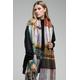 Plush Plaid Oblong Scarf - Winter Fall Scarf Scarves Apparel Accessories Boutique Fashion