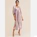 Anthropologie Dresses | Anthropologie X Saltwater Luxe Turner Midi Dress | Color: Pink/Silver | Size: S