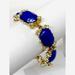 J. Crew Jewelry | J. Crew Royal Blue & Crystal Bracelet | Color: Blue/Gold | Size: Os
