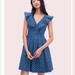 Kate Spade Dresses | Kate Spade Geo Dot Poplin Dress | Color: Blue | Size: 8