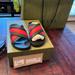 Gucci Shoes | Gucci Rubber Web Men Criss Cross Slide Sandals 37 Green Red | Color: Green/Red | Size: 7