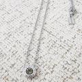 Coach Jewelry | Coach Open Circle Stone Necklace In Silver | Color: Silver | Size: Os