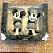 Disney Kitchen | Disney Mickey Mouse & Minnie Mouse Ceramic Salt And Pepper Shakers! | Color: Gray/White | Size: Os