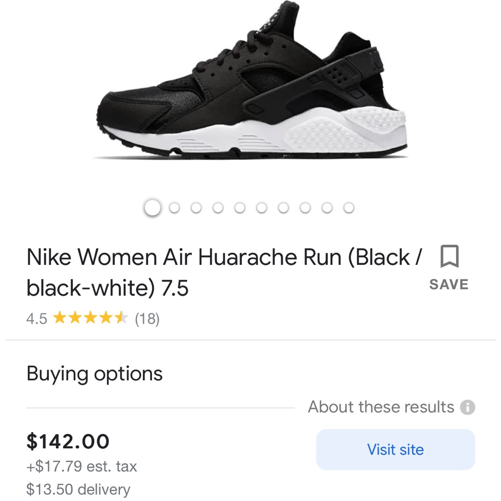 Nike Shoes | Women’s Nike Tennis Shoes | Color: Black | Size: 8