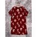 Madewell Dresses | New Madewell Dress 4 Womens Novel Short Sleeve Red Bird Of Paradise Shift Mini | Color: Red | Size: 4