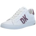 DKNY Damen Abeni-Lace Up Sneaker, White/Mauve, 37 EU
