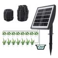 Solar Automatic Drip Irrigation Kit System, Solar Powered Self Watering Device, Auto Plant Watering System with Timing Mode, for Patios, Gardens, Greenhouses, Indoor & Outdoor