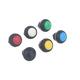electronic switch Switch 6 Colors Small 12mm Domed Momentary Pin Terminal Waterproof Doorbell Push Button Switch Green Housing - (Color : Red)