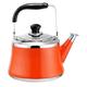 Tea Pots for Stove Top Whistling Tea Kettle Mirror Finsh,Folding Handle,Fast to Boil, Whistling Teakettles Pot (Color : Orange, Size : 6l)