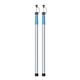 YANGMIAN Canopy Tent Poles, Tarp Poles Canopy Poles Stainless Steel Tent Poles with Storage Bag, Adjustable Telescoping(2 Piece Set),Blue