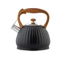 3.5L Kettle White Stainless Steel Whistling Coffee Teapot Convenient Kettle with Handle Household Restaurant Supplies Cold Kettle Full Moon