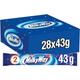 Milky Way Milk Chocolate Bars, 43g Each, Pack of 28, Milk Chocolate and Nougat Filling, Boxed (56 Bars x 43g)