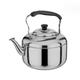 Stove Top Kettle Tea Kettle Stovetop Kettle Coffee Pot Handle Milk Kettle Drinks Comtainer Handle Water Pot Metal Tea Kettle Boiling Kettle Whistling Tea Kettle (Color : Silver, Size : 4L)