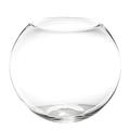 Floralcraft® 25cm Clear Glass Fish Bowl Round Centerpiece Display Vase Terrarium, Sphere Bubble Ball Flower Vase for Home Office Hotel Wedding Decoration, (Set of 2)