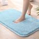 AILZCFX Non Slip Bath Mat, Super Soft Absorbent Bath Mats for Bathroom, 1.2in Thickened Fluffy Microfibre Bathroom Mats, Shower Mats Machine Washable,Blue,60x90cm