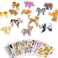 MICOZY 25PCS Educational 3D Cartoon Puzzle - 2024 New 3D Puzzles for Kids Toys, 3D Jigsaw Puzzles Cartoon Educational Toys for Boys & Girls (Zoo)