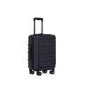 ANTLER - Cabin Suitcase with Pocket - Clifton Luggage - Carry On Suitcase, Navy - 56x35x23, Lightweight Suitcase for Travel & Holidays - Small Suitcase with Wheels - TSA Approved Locks