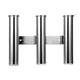 harayaa Boat Fishing Rod Holder Pole Rest Stainless Steel Fishing Tackle Tools Stand Fishing Pole Rack for Ship Gift Fishing Garage , 3 Tubes